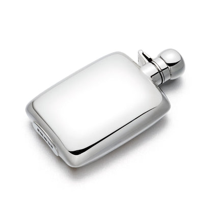 Chunky Silver Hip Flask 3.5oz