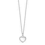 Sterling Silver Heart Pendant - hersey-and-son