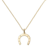 Yellow Gold Vermeil Lucky Horseshoe Pendant - hersey-and-son