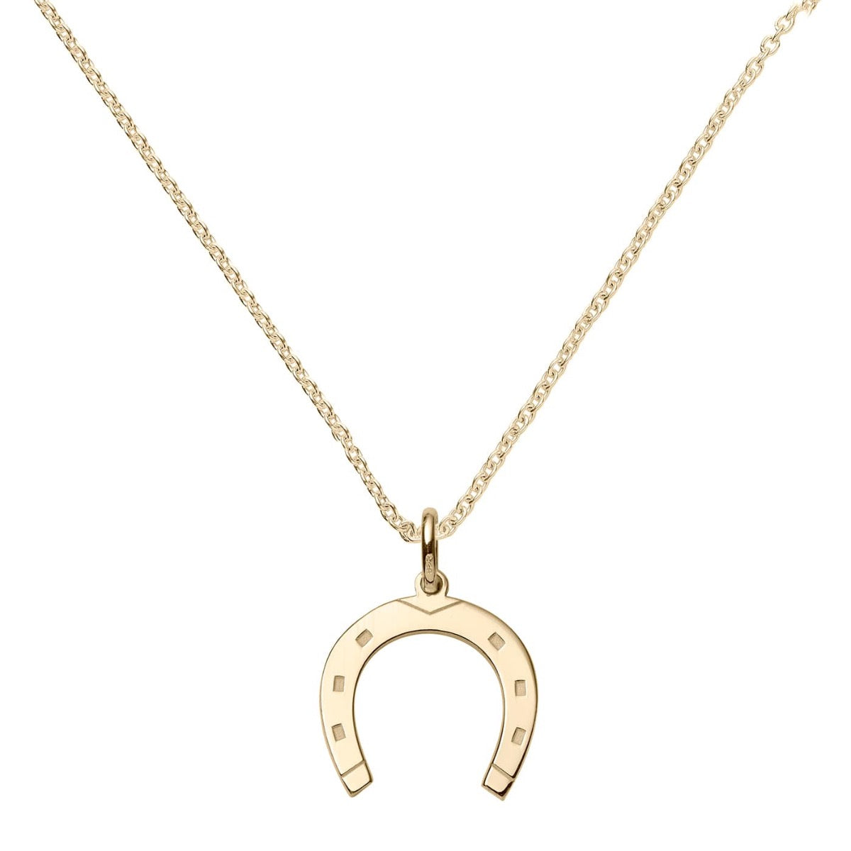 Yellow Gold Vermeil Lucky Horseshoe Pendant