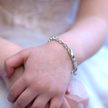 Childs Silver Identity Bracelet