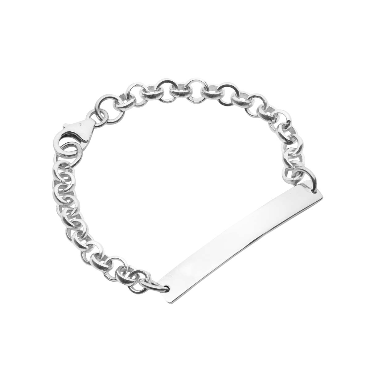 Childs Silver Identity Bracelet