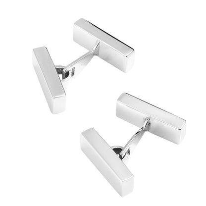 Silver Ingot Hinged Cufflinks