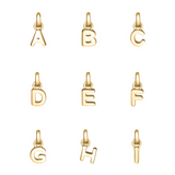 18ct Gold plated & Sterling Silver Initial Letter Necklace - hersey-and-son