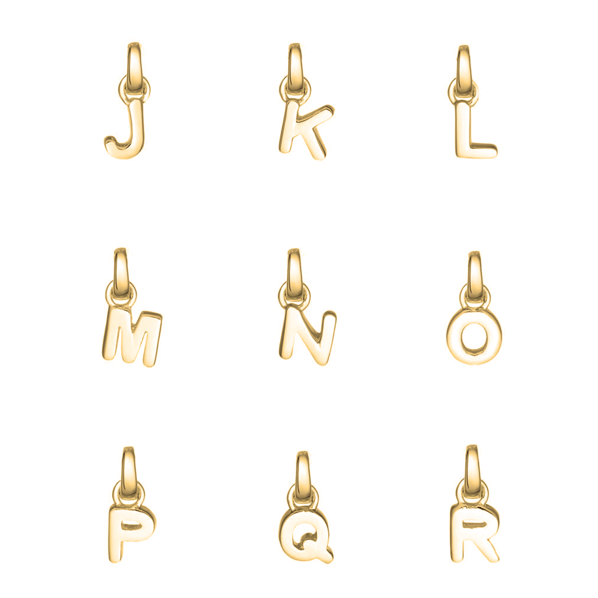 18ct Gold plated & Sterling Silver Initial Letter Necklace - hersey-and-son