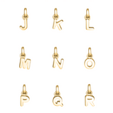 18ct Gold plated & Sterling Silver Initial Letter Necklace - hersey-and-son