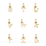 18ct Gold plated & Sterling Silver Initial Letter Necklace - hersey-and-son