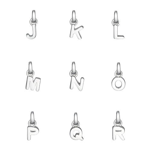 Silver alphabet charms 