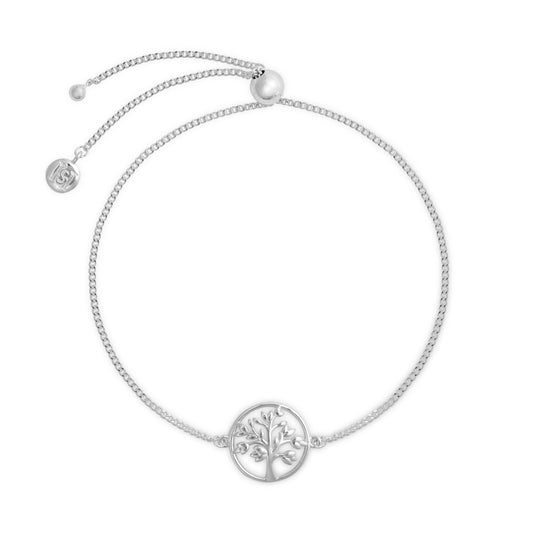 Sterling Silver Tree Of Life Bracelet