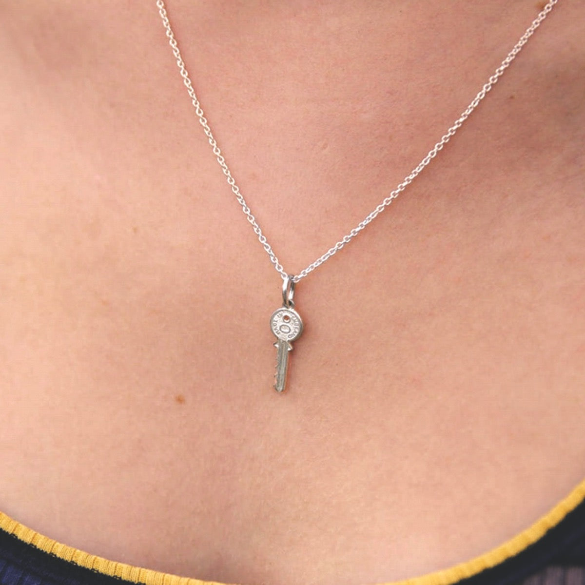 Sterling Silver Mini Key Pendant