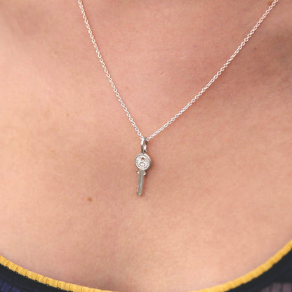 Sterling Silver Mini Key Pendant