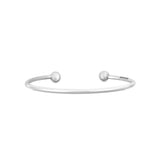 Child's Slim Silver Torque Bangle - hersey-and-son