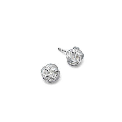 Silver Love Knot Earrings