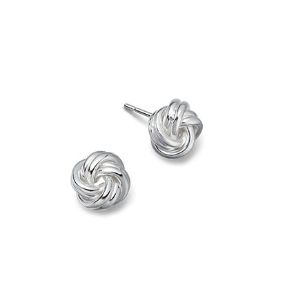 Silver Love Knot Earrings