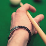 Plaited Leather & Silver Secret Message Bracelet - hersey-and-son