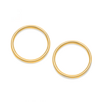 Front Facing Gold Plated & Silver Hoop Earrings - hersey-and-son