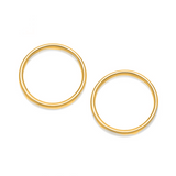 Front Facing Gold Plated & Silver Hoop Earrings - hersey-and-son