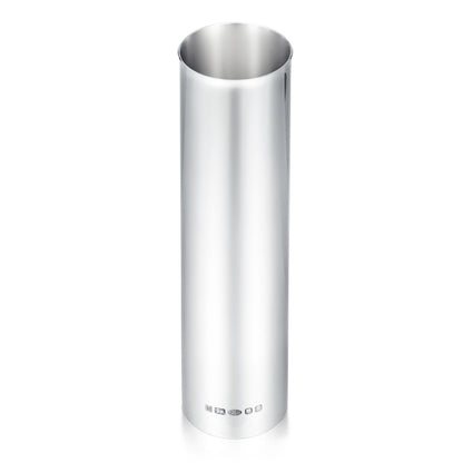 Sterling Silver Tubular Vase