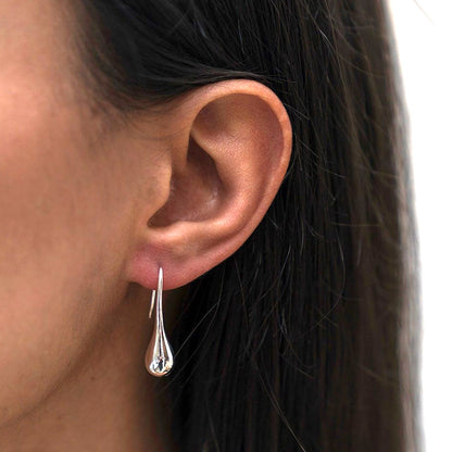 Sterling Silver Teardrop Earring