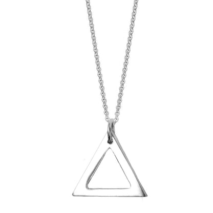 Large Sterling Silver Triangulum Necklace