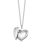 Sterling Silver Heart Locket - hersey-and-son