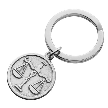 Libra Zodiac Keyring