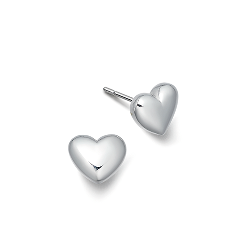 Silver Heart earrings