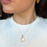 Solid 9ct Gold Oval Locket - hersey-and-son