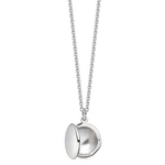 Small Sterling Silver Round Locket - hersey-and-son