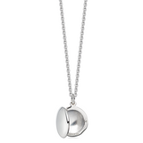 Small Sterling Silver Round Locket - hersey-and-son