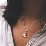 Rose Gold Vermeil Four Leaf Clover Pendant - hersey-and-son