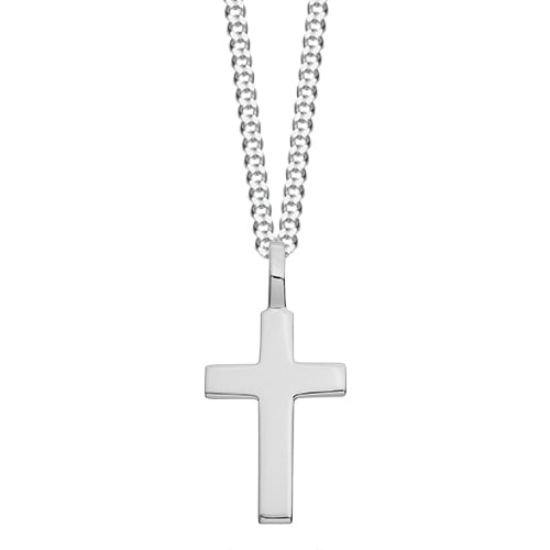 Classic Sterling Silver Cross Necklace
