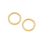 Front Facing Gold Plated & Silver Hoop Earrings - hersey-and-son