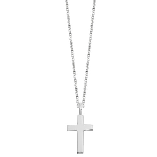 Sterling Silver Classic Cross Necklace Hersey & Son Silversmiths