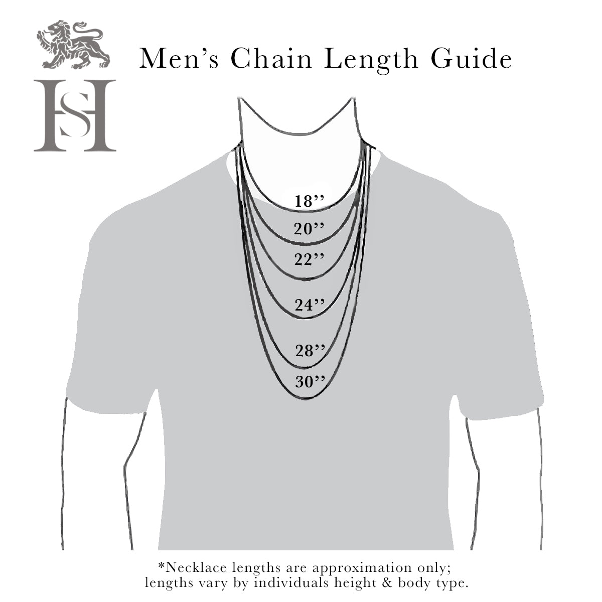Mens chain initial deals