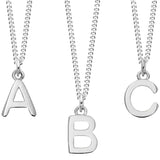 Mens Sterling Silver Chunky Initial Necklace - hersey-and-son