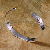 Mens Classic Silver Cuff Bracelet - hersey-and-son
