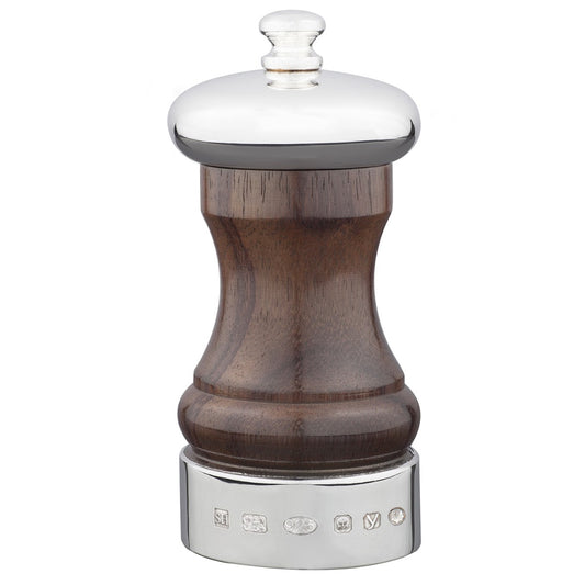 Silver and Rosewood Peppermill