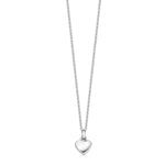 Sterling Silver Mini Heart Pendant - hersey-and-son