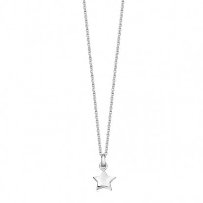 Childs Little Silver Star Necklace