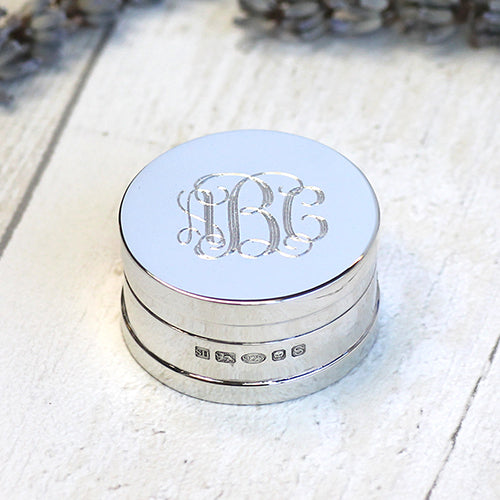 Silver Monogrammed Box - hersey-and-son