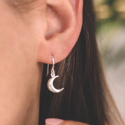 Moon drop earrings