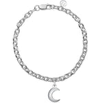 Silver Moon Chain Bracelet - hersey-and-son
