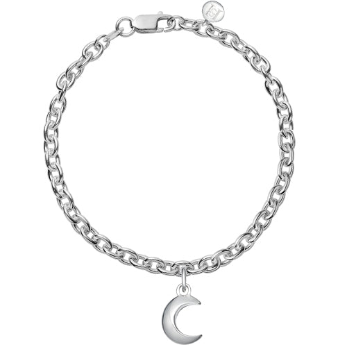 Silver Moon Chain Bracelet - hersey-and-son