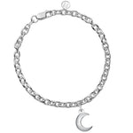 Silver Moon Chain Bracelet - hersey-and-son
