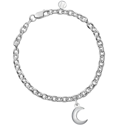 Silver Moon Chain Bracelet - hersey-and-son