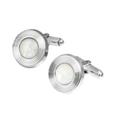Mother of Pearl & Silver Cufflinks - hersey-and-son
