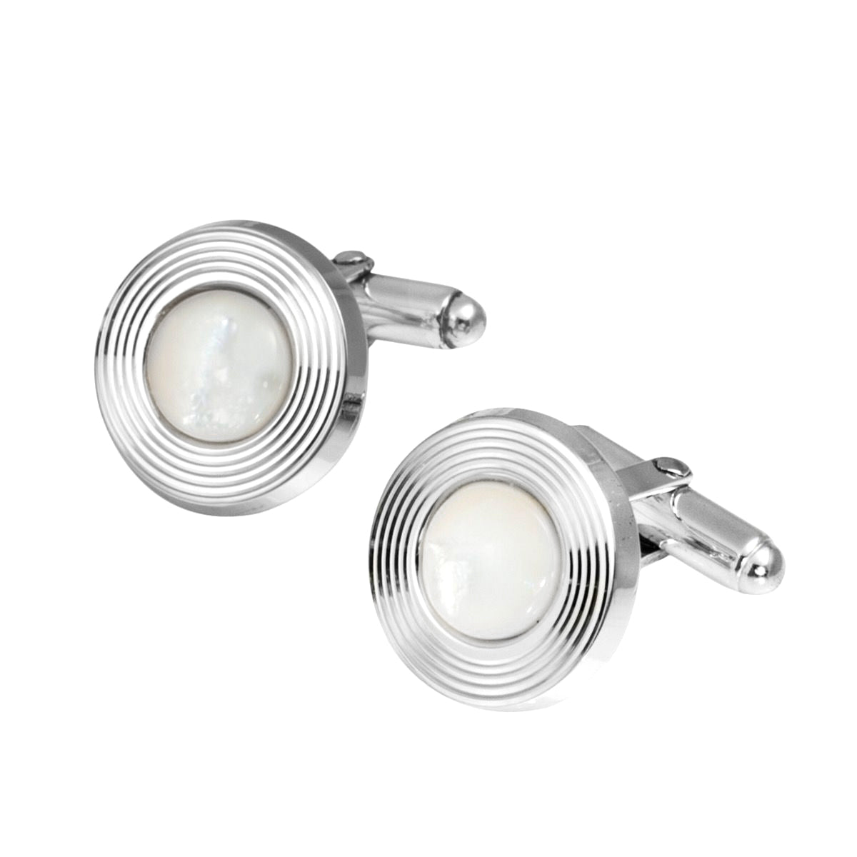 Mother of Pearl & Silver Cufflinks