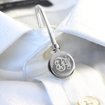 Silver Monogram Napkin Hook - hersey-and-son