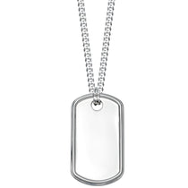 Sterling Silver Dog Tag Necklace - hersey-and-son